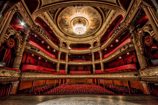 Salle de spectacle " à l'Italienne" du grand théâtre de Tours