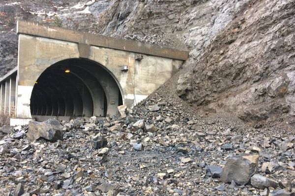 L'éboulement sur la RD 900B a eu lieu jeudi.