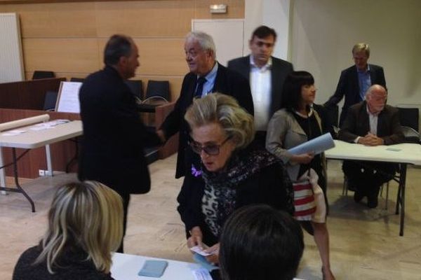 Bernadette Chirac a voté à Tulle, élections sénatoriales 2014