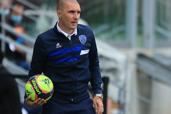 Laurent Batlles lors du match Metz - Troyes, le 12 septembre 2021.