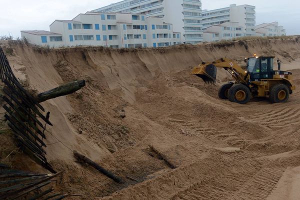 Début janvier, le dune avait déjà été renforcée