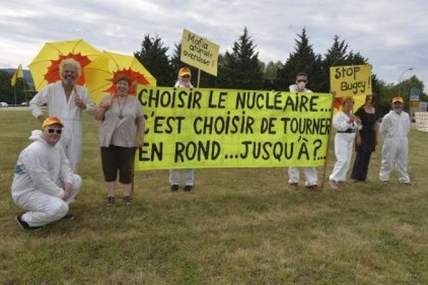 La manifestation a une ampleur nationale, comme ici à Bugey (Ain).