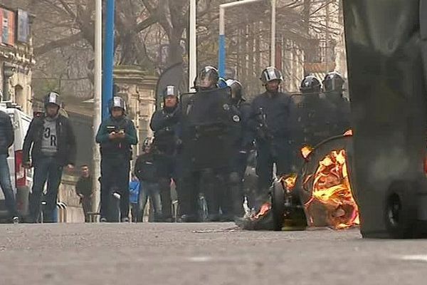 Montpellier - manifestation des lycéens contre les violences policières et pour la défense de Théo - 23 février 2017.