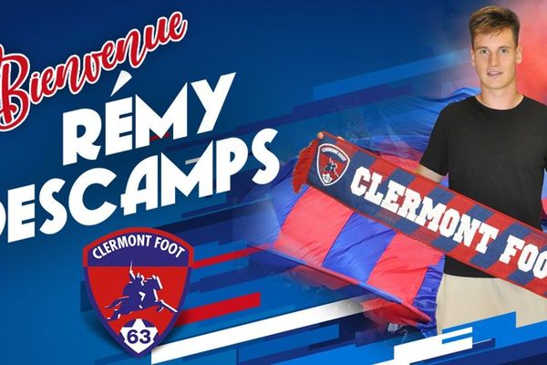 C'est désormais officiel, Rémy Descamps, du haut de ses 22 ans, arrive en prêt au Clermont Foot 63. Prêté par le PSG, club auquel il est lié jusqu'en 2021, il sera le dernier rempart auvergnat pour la saison de Ligue 2 qui vient de débuter.