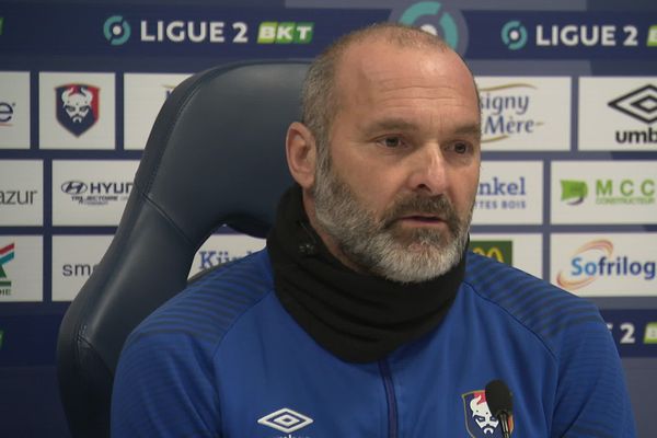 Pascal Dupraz, l'entraîneur du Stade Malherbe de Caen