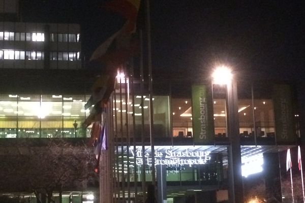 Le drapeau français a été mis en berne le 14 décembre au soir, par solidarité avec les civils syriens d'Alep.