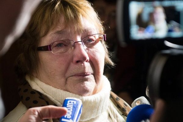 Yvette Bert, "Mamie Loto" à la sortie du tribunal la semaine dernière. 