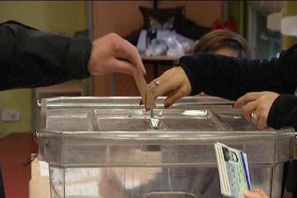 Un bureau de vote ce matin à Strasbourg