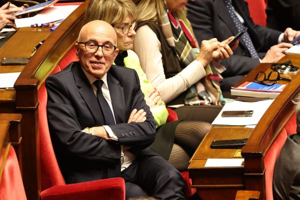 Eric Ciotti, ici sur les bancs de l'Assemblée nationale pendant le discours de politique générale de Gabriel Attal.