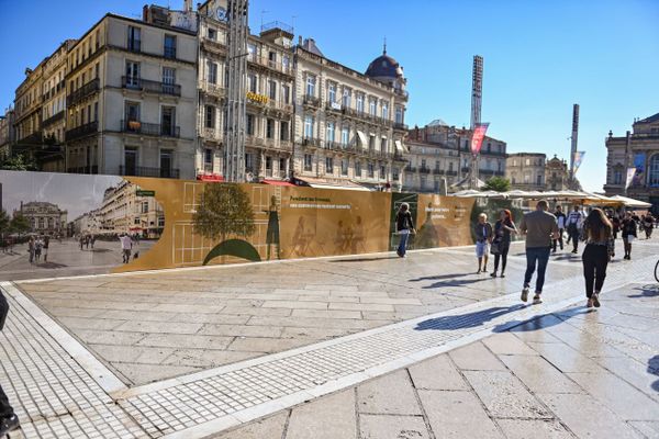 La place de la Comédie en chantier