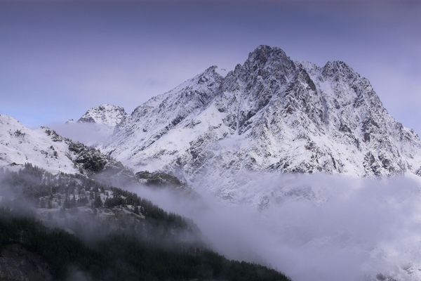 Le Mont Pelvoux dans les Hautes-Alpes