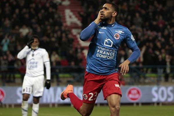 Ronny rodelin, ce samedi, après son but face à Troyes