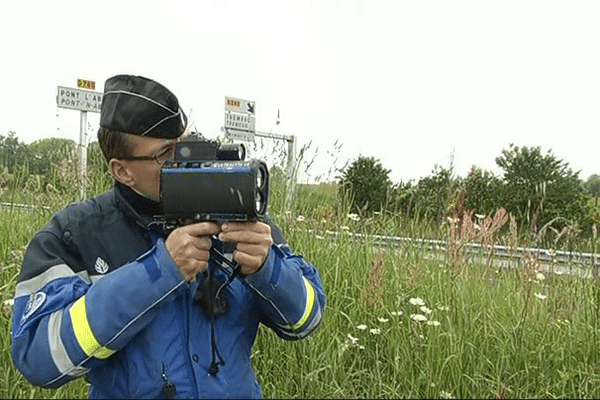 Radar mobile gendarme dans le Finistère