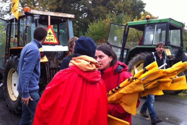 Préparation de la manifestation contre l'aéroport de Notre-Dame-des-Landes