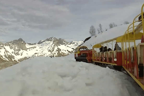 Le train a pu reprendre du service sur un tiers du parcours proposé en période estivale.