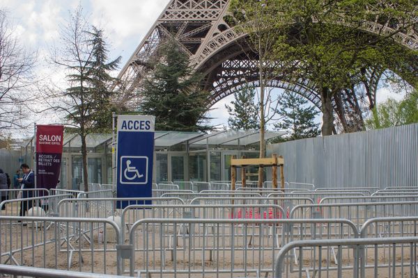 La Tour Eiffel fermée au public, depuis le vendredi 13 avril 2018.