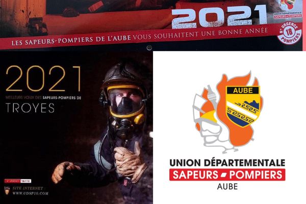 Le calendrier 2021 des pompiers de l'Aube. 