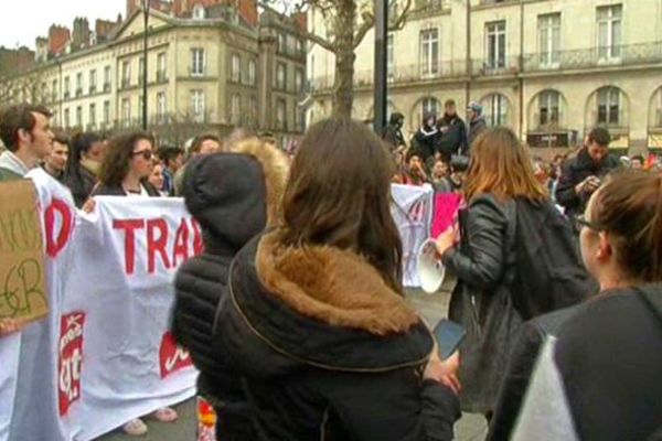 Manifestation des étudiants du 17 mars à Nantes 