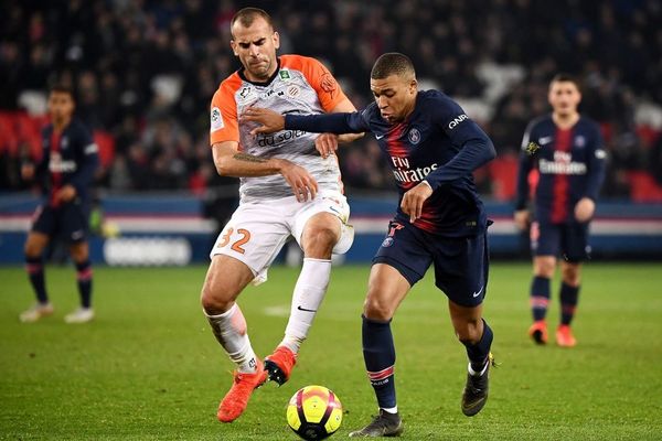 Ici, lors du match de Ligue 1 entre le PSG et le MHSC, au Parc des Princes, le 20 février 2019.