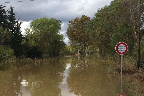 Route inondée - archives