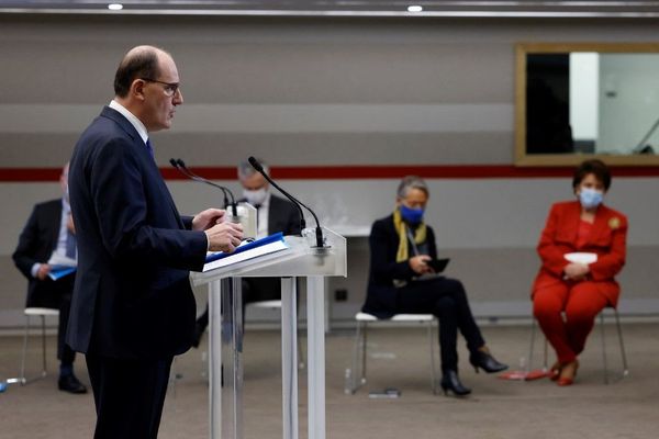 Jean Castex lors de la conférence de presse