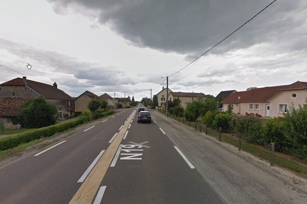 L'accident s'est produit sur la RN19, à hauteur de Pomoy (Haute-Saône)