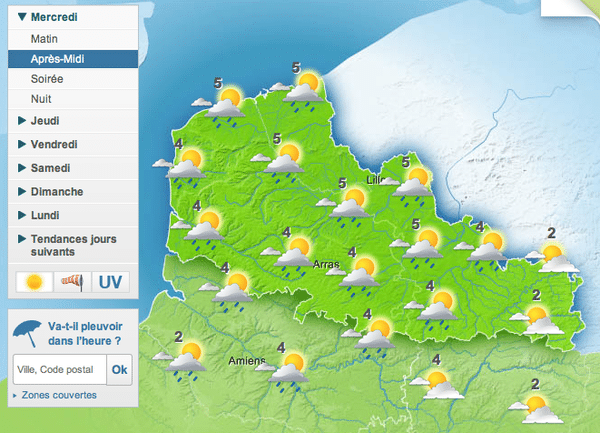 Meteo France Les Previsions Pour Mercredi 4 Fevrier En Nord Pas De Calais