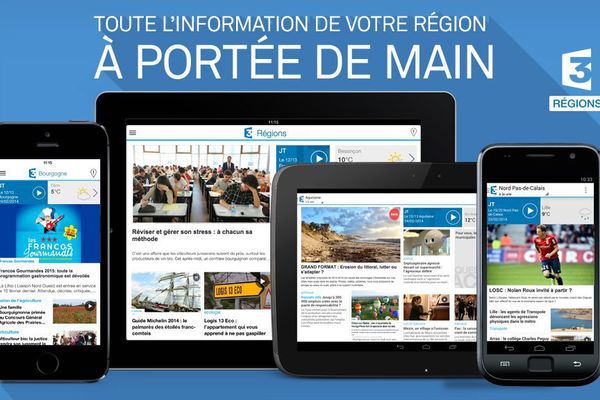 L'application mobile France 3 Régions - l'info régionale partout et à tout moment