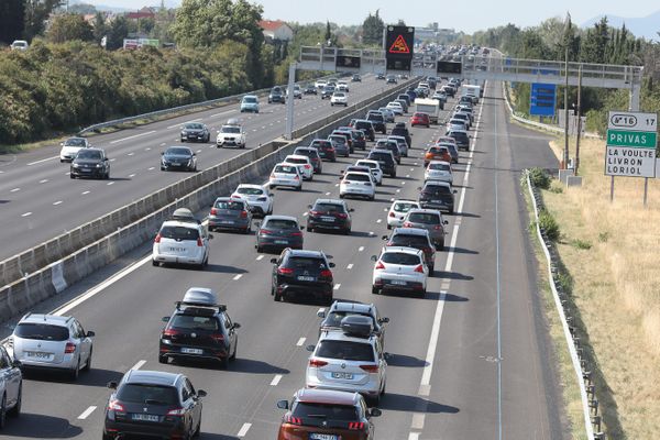 Des ralentissements sont attendus sur l'A7, notamment à hauteur de Valence (Drôme). Illustration