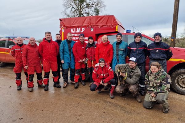 Rosty a été sauvé par les sapeurs pompiers de Côte-d'Or