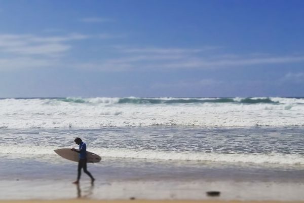 Plage ensoleillée