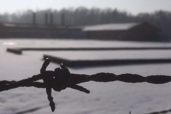 Camp de concentration d'Auschwitz, lors d'un des voyages du souvenir organisés par le Conseil Départemental des Alpes-Maritimes.