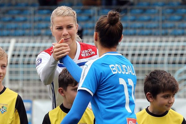 Ada Hegerberg, ballon d'or 2018, lors de la rencontre contre Soyaux, ce samedi 8 décembre.