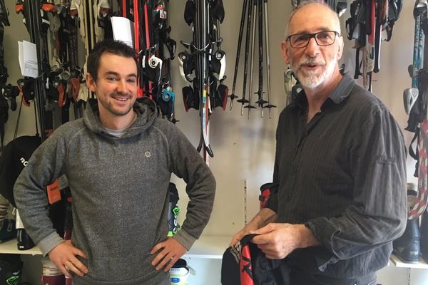 Clément Collard et Hervé son père partagent la même passion pour la montagne.