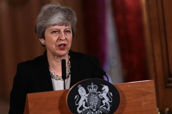 Theresa May lors de son allocution ce mardi soir à Londres.