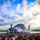 La scène de la plage lors de l'édition 2023 du fetsival des Eurockéennes de Belfort.