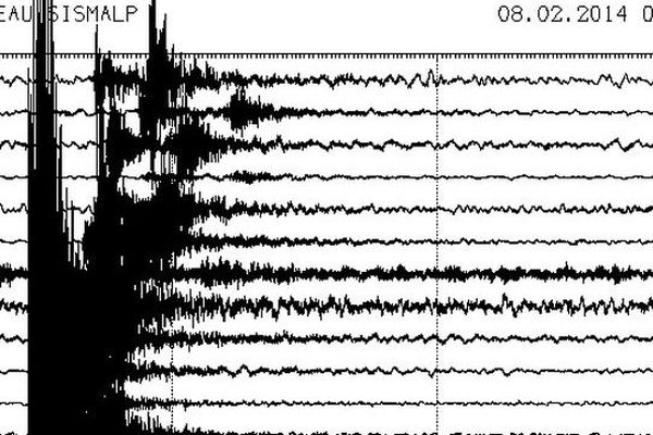 Le tremblement détecté par Sismalp