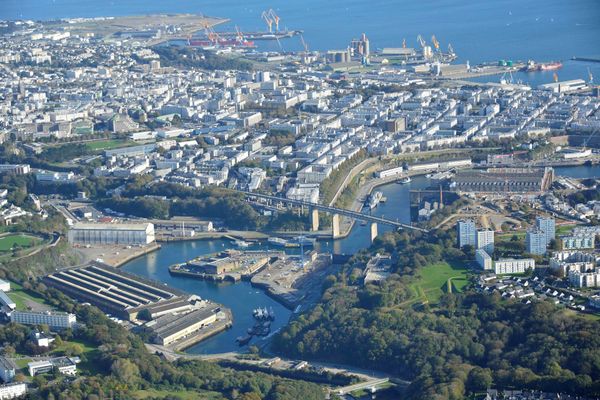 Brest vue du ciel