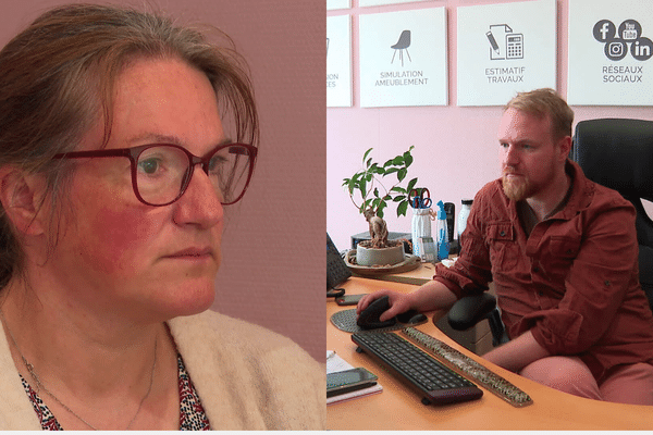 Jane Thom et Patrick Patrick Dubeau Brown, agents immobiliers à Chailland craignent la  montée du racisme en Mayenne.