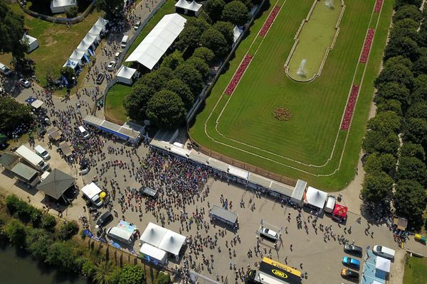 Le parc Borély ce matin à l'ouverture du mondial à pétanque