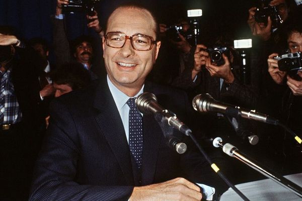 Jacques Chirac en février 1981. Il était alors maire de Paris et candidat à la présidentielle.