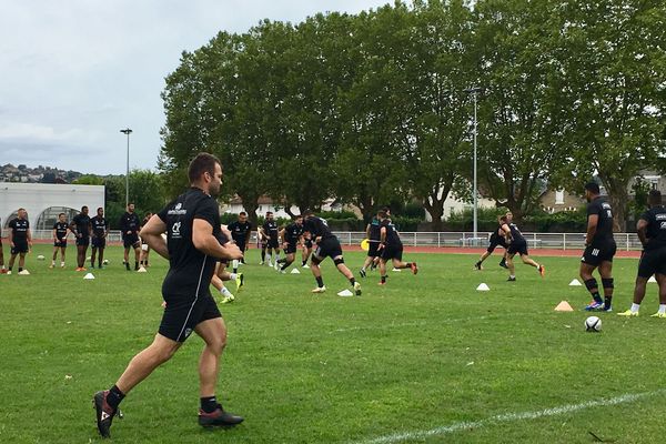 A l'entraînement, l'heure est à la concentration...