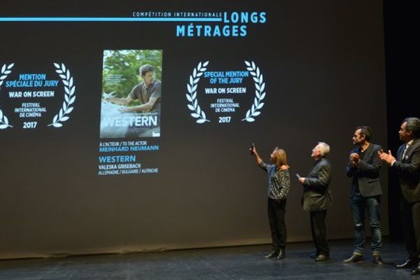 Western récompensé au festival War on Screen 2017 dans la catégorie "mention spéciale du jury", Châlons-en-Champagne (Marne), le 8 octobre 2017