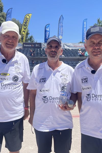 La triplette Foyot a remporté son 16e de finale contre l'quipe Collin à La Marseillaise à pétanque le mardi 2 juillet 2024.