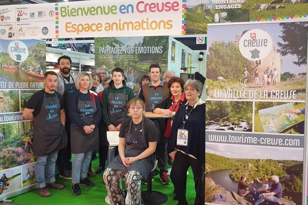 Le stand de la Creuse au salon de l'agriculture de Paris, en 2020, avait connu un beau succès.