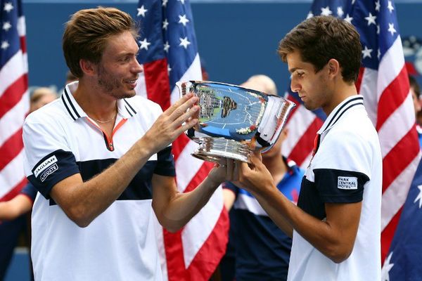 Pierre-Hugues Herbert et Nicolas Mahut à l'US Open