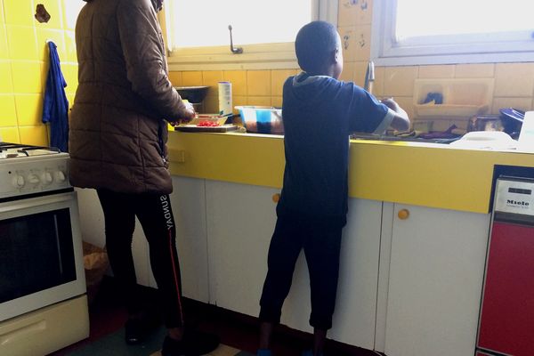 La maison des familles accueille 19 femmes et enfants à Nantes, photo prise le 7 mars 2019