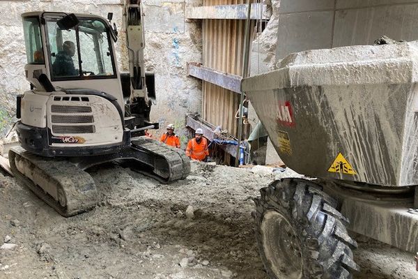 Début des travaux pour la réalisation d'un nouveau tunnel routier dans le quartier de la Part Dieu