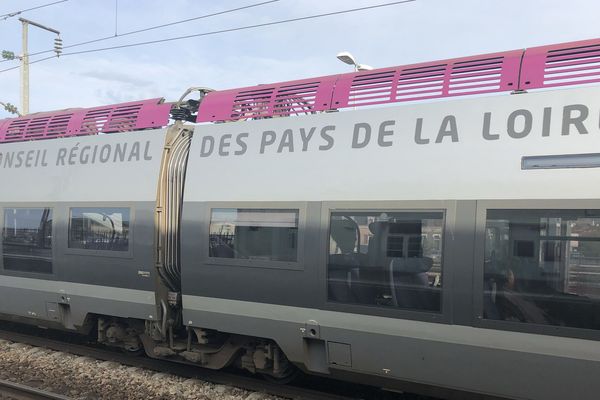 TER en gare de Sablé-sur-Sarthe,12 avril 2018
