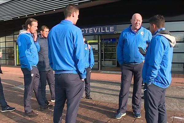 L'équipe du HAC à l'aéroport du Havre-Octeville 